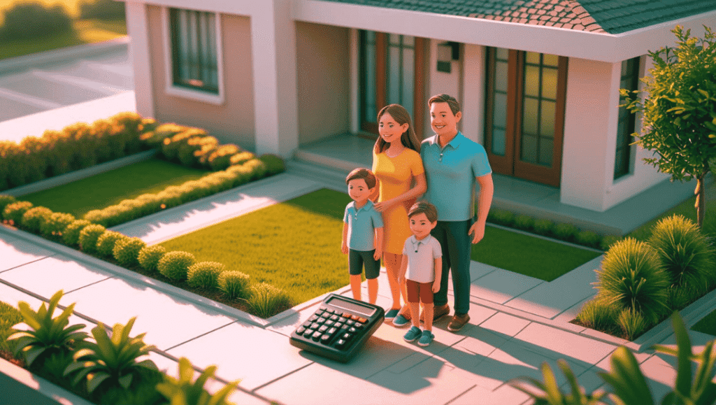 Mortgage Calculator Happy Family Home